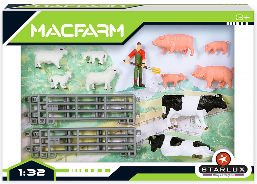Set de ferme avec figurines 1/32e - MACFARM - 802196