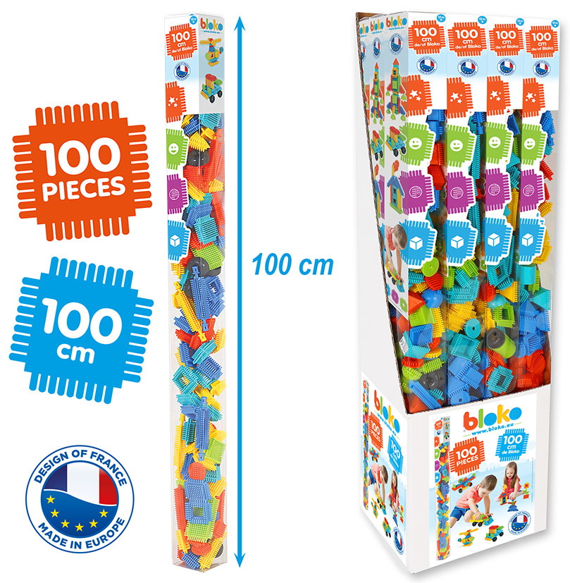 Display de 12 Tubes Bloko de 100 pièces - BLOKO - 503504