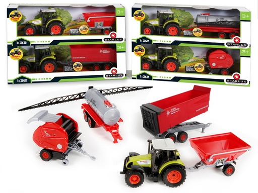 Tracteur CLAAS + Remorque assortiment de 4 versions - MACFARM - 802038