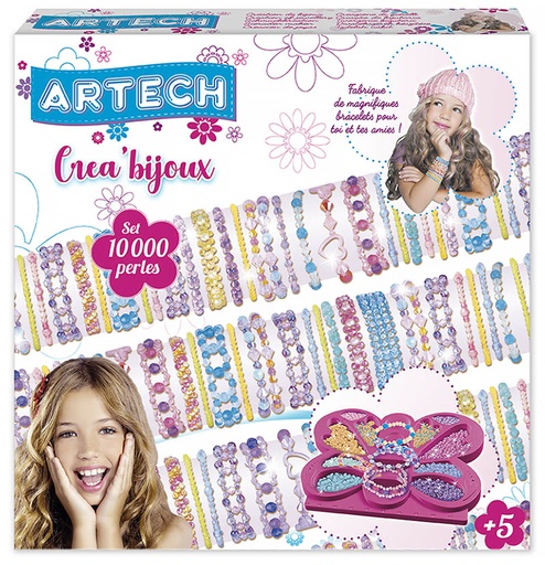 Coffret de création de Bijoux avec 10 000 perles - ARTECH - 704045